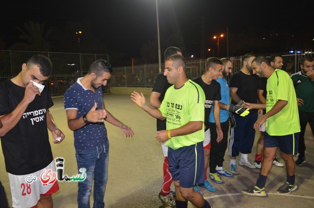 كفرقاسم - فريقي صهيب والعمرية  يتربعان على عرش الدوري بعد جولة الربع نهائي وخطوة الى النصف نهائي 